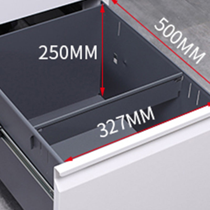 Armoires de fichiers contemporaines verrouillage de la clé en acier.