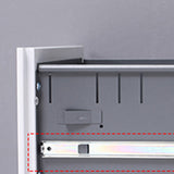 Armoires de fichiers contemporaines verrouillage de la clé en acier.