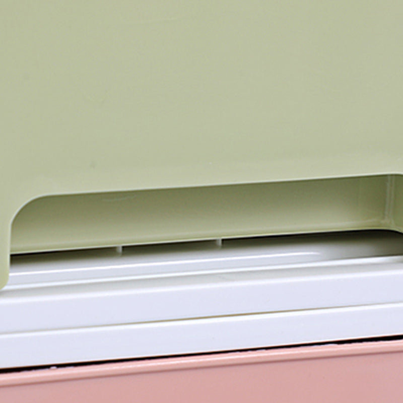 Coastal Plastic Cabinet Lateral Filing Cabinet with Drawers for Home and Office Clearhalo 'Filing Cabinets' 'filling_cabinets' 'furn' 'furn_filling_cabinets' 'Furniture' 'Office Furniture' 6483635