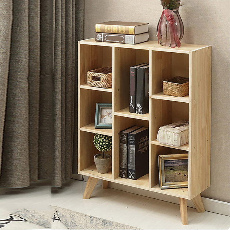 Modern Wooden Bookcase Standard Closed Back Bookshelf with Shelves 29.5"L x 9.4"W x 37.8"H Clearhalo 'Bookcases' 'furn' 'furn_bookcases' 'Furniture' 'Office Furniture' 6486250