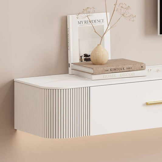 Glam TV Media Stand Stone Stone Wall TV Media Console con cassetti