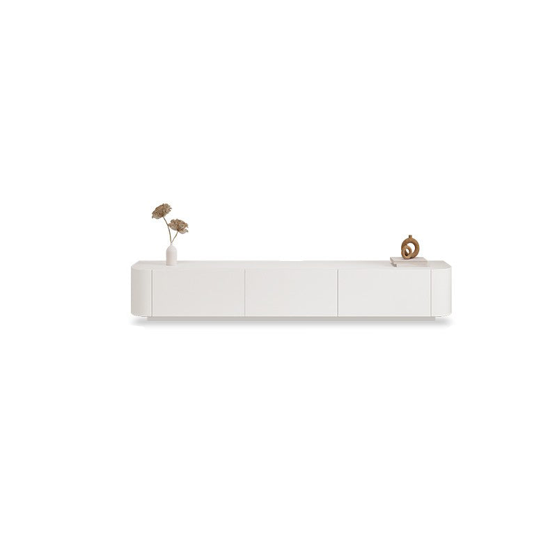 Contemporary TV Stand Enclosed Storage White Wood TV Media Console with Storage 71"L x 16"W x 16.5"H Clearhalo 'furn' 'furn_tv_stands_entertainment_centers' 'Furniture' 'Living Room Furniture' 'TV Stands & Entertainment Centers' 'TV Stands & Media Storage Furniture' 'tv_stands_entertainment_centers' 6486306