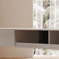 Contemporary TV Stand Engineered Wood Wall-mounted TV Media Console with Storage