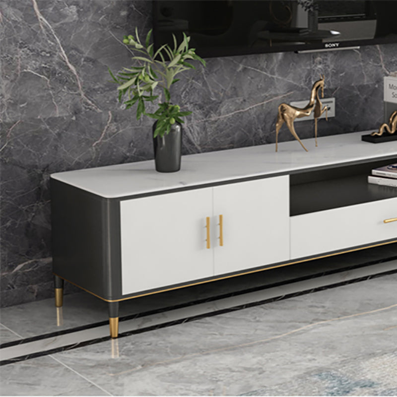Open Storage TV Media Console Supporto TV in pietra per soggiorno