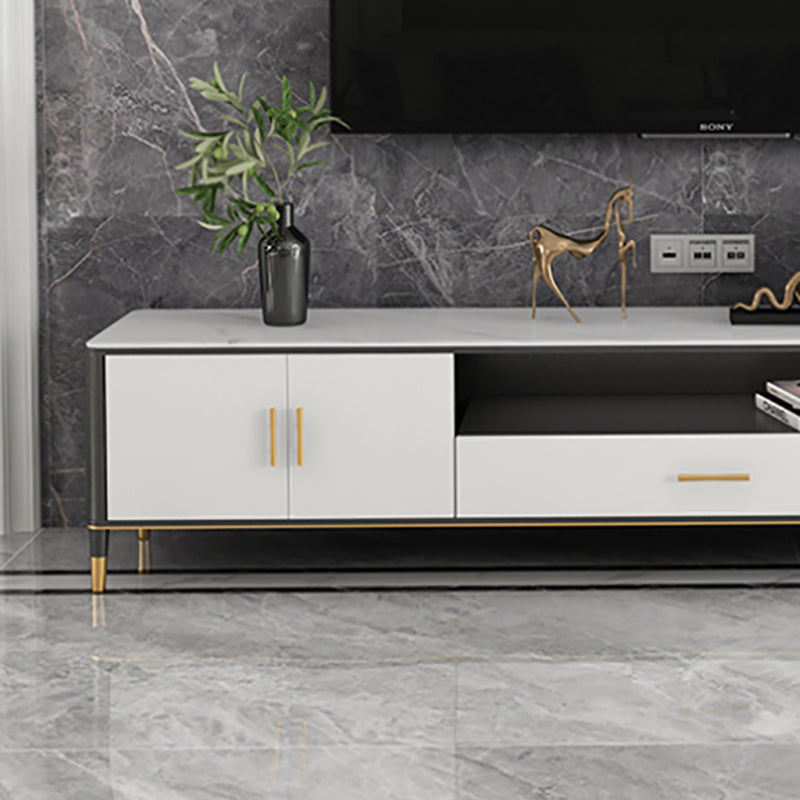 Open Storage TV Media Console Supporto TV in pietra per soggiorno