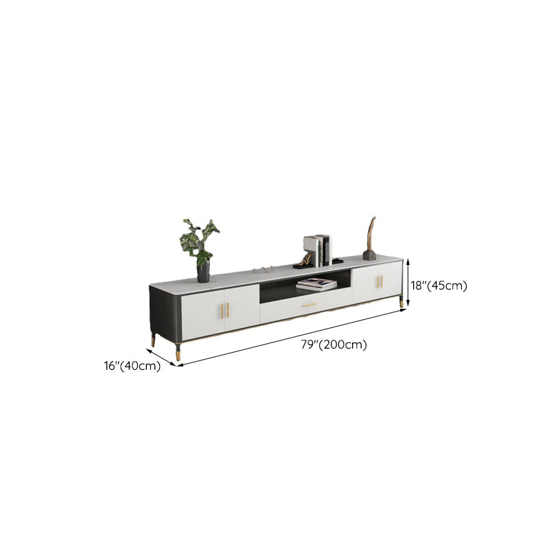 Open Storage TV Media Console Supporto TV in pietra per soggiorno