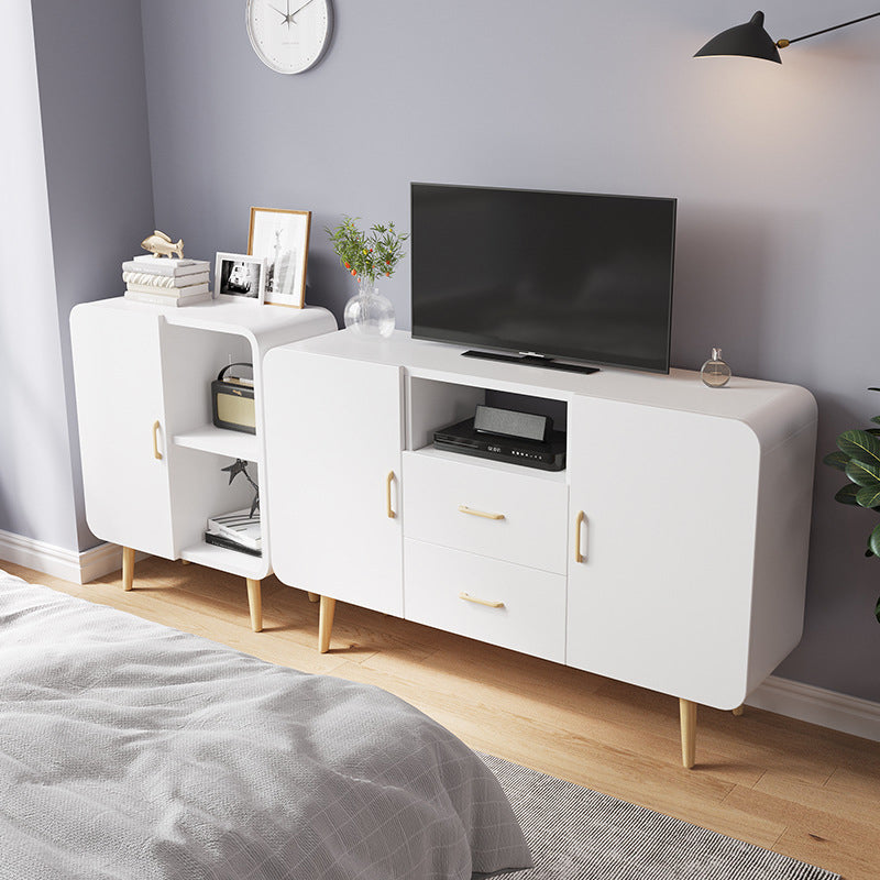 Contemporary TV Stand Engineered Wood TV Media Console with Storage Clearhalo 'furn' 'furn_tv_stands_entertainment_centers' 'Furniture' 'Living Room Furniture' 'TV Stands & Entertainment Centers' 'TV Stands & Media Storage Furniture' 'tv_stands_entertainment_centers' 6486418