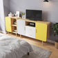Contemporary TV Stand Engineered Wood TV Media Console with Storage Clearhalo 'furn' 'furn_tv_stands_entertainment_centers' 'Furniture' 'Living Room Furniture' 'TV Stands & Entertainment Centers' 'TV Stands & Media Storage Furniture' 'tv_stands_entertainment_centers' 6486420
