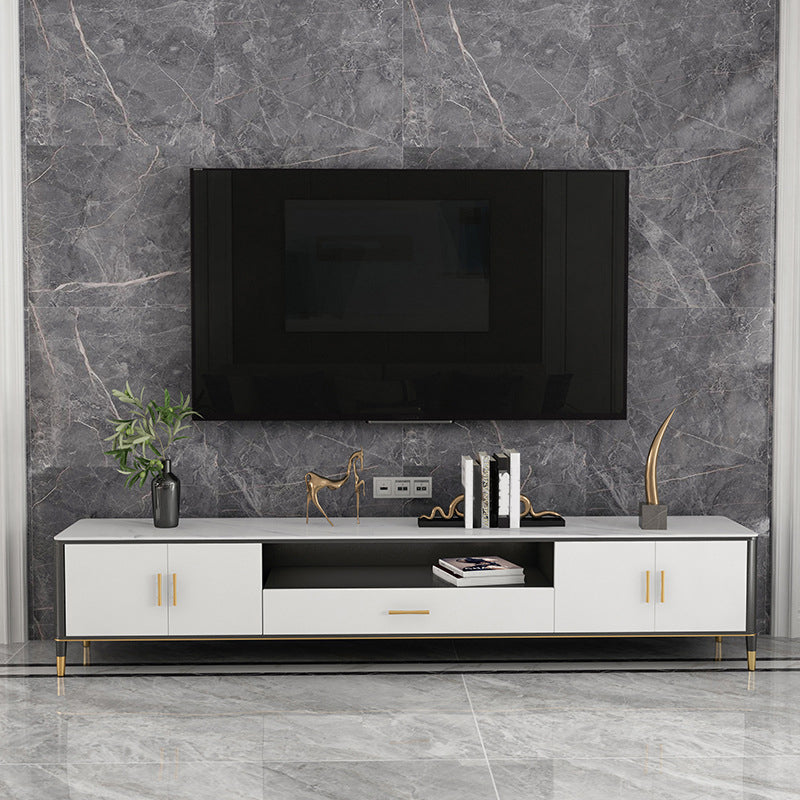 Open Storage TV Media Console Supporto TV in pietra per soggiorno