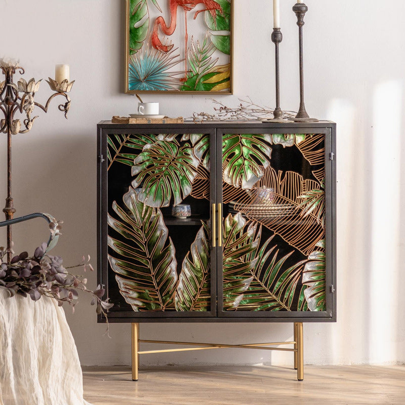 Traditional Wood Display Stand Glass Doors Storage Cabinet for Living Room https: res.litfad.com site img item 2022 10 25 6486522 1200x1200.jpg Clearhalo 'Display & China Cabinets' 'display_china_cabinets' 'furn' 'furn_display_china_cabinets' 'Furniture' 'Kitchen & Dining Furniture' 6486522