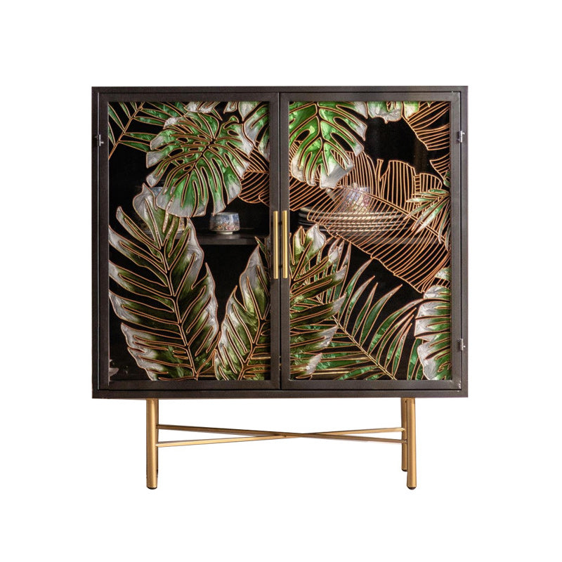 Traditional Wood Display Stand Glass Doors Storage Cabinet for Living Room Clearhalo 'Display & China Cabinets' 'display_china_cabinets' 'furn' 'furn_display_china_cabinets' 'Furniture' 'Kitchen & Dining Furniture' 6486529