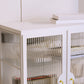 Modern Glass Doors Curio Cabinet Metal Storage Cabinet for Living Room Clearhalo 'Display & China Cabinets' 'display_china_cabinets' 'furn' 'furn_display_china_cabinets' 'Furniture' 'Kitchen & Dining Furniture' 6486542