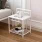 1 Shelf Glam Nightstand Metal Legs Included Night Table Open Storage ,23.6" Tall Clearhalo 'Bedroom Furniture' 'furn' 'furn_night_stand' 'Furniture' 'night_stand' 'Nightstands' 6486658