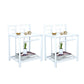 1 Shelf Glam Nightstand Metal Legs Included Night Table Open Storage ,23.6" Tall White 2 Piece Set Clearhalo 'Bedroom Furniture' 'furn' 'furn_night_stand' 'Furniture' 'night_stand' 'Nightstands' 6486662