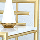 1 Shelf Glam Nightstand Metal Legs Included Night Table Open Storage ,23.6" Tall Clearhalo 'Bedroom Furniture' 'furn' 'furn_night_stand' 'Furniture' 'night_stand' 'Nightstands' 6486669