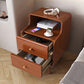 2 Drawers 1 Shelf Night Table Modern Solid Wood Nightstand with Legs ,23.6" Tall