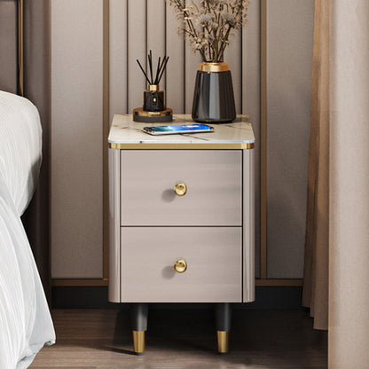 Comodino moderno per accento di pietra del comodino con 2 cassetti