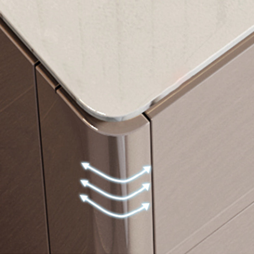 Comodino moderno per accento di pietra del comodino con 2 cassetti