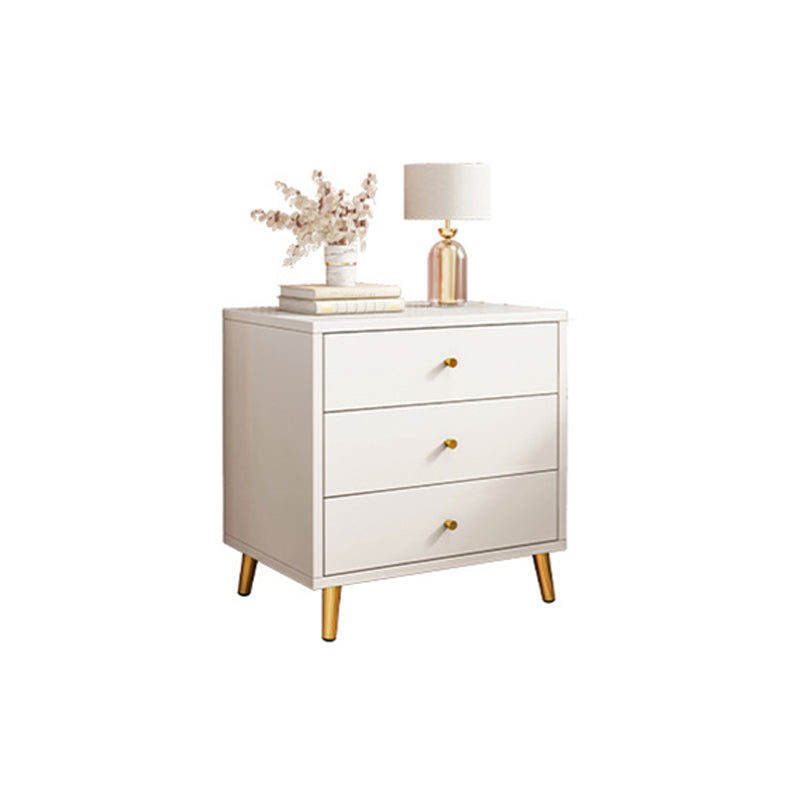 Zeitgenössischer Massivholz Nachttisch Schubladen Aufbewahrung Nachttisch