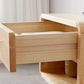 1 Drawer Solid Wood Nightstand 1 Shelf Modern Night Table with Legs ,20.9" Tall