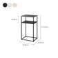 Metal Bed Nightstand Modern Accent Table Nightstand for Bedroom