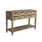 Commode traditionnelle en bois massif, commode de rangement pour chambre à coucher