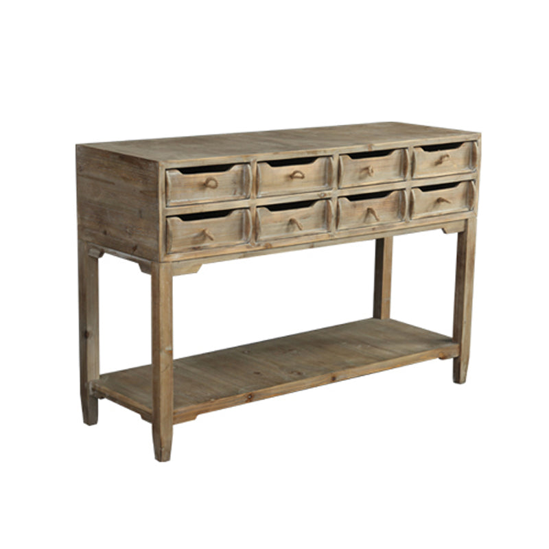 Commode traditionnelle en bois massif, commode de rangement pour chambre à coucher