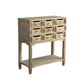 Commode traditionnelle en bois massif, commode de rangement pour chambre à coucher