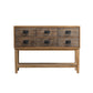 Commode traditionnelle en bois massif, commode de rangement pour chambre à coucher