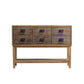 Commode traditionnelle en bois massif, commode de rangement pour chambre à coucher