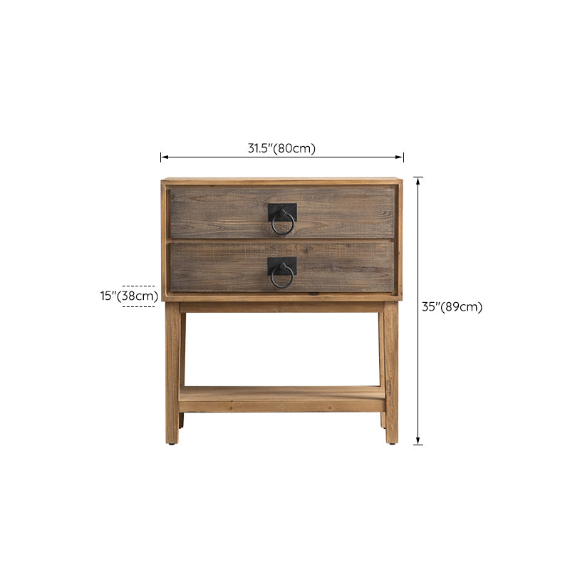 Commode traditionnelle en bois massif, commode de rangement pour chambre à coucher