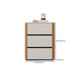 Contemporary Home Stone Storage Chest Vertical Chest with Drawers