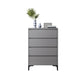 Commode en bois manufacturé avec coffre de rangement contemporain de 15,6 pouces de largeur