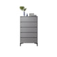 Commode en bois manufacturé avec coffre de rangement contemporain de 15,6 pouces de largeur