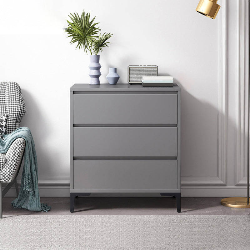 Commode en bois manufacturé avec coffre de rangement contemporain de 15,6 pouces de largeur