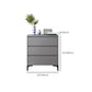 Commode en bois manufacturé avec coffre de rangement contemporain de 15,6 pouces de largeur