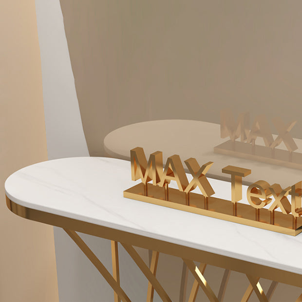 31.5" H Glam Console Accent Table Antique Finish Console Table Clearhalo 'Console Tables' 'console_tables' 'Entry & Mudroom Furniture' 'furn' 'furn_console_tables' 'Furniture' 6487112