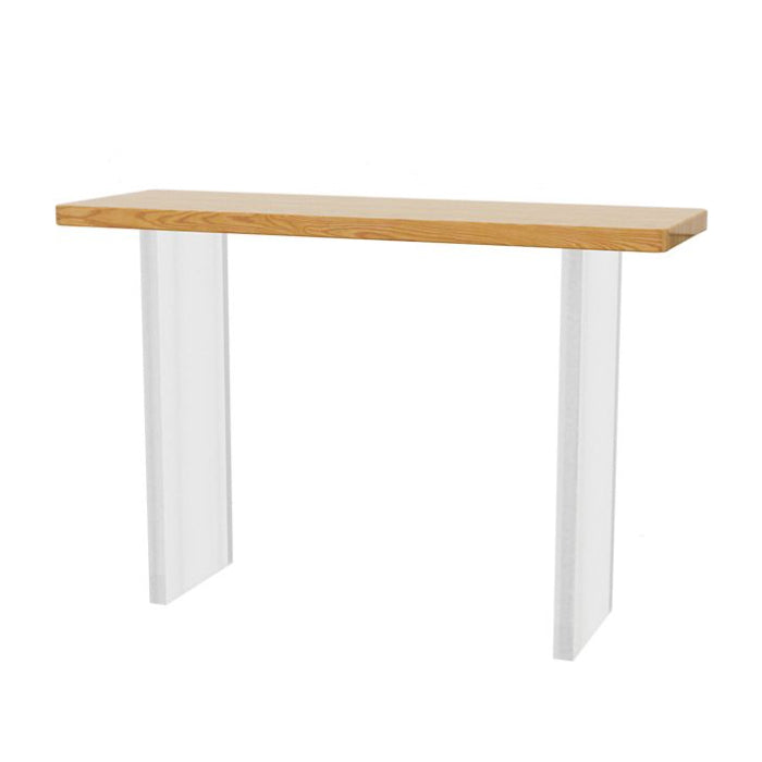 Solid Wood 1-shelf Console Table 13.78" W Rectangle Accent Table for Hall