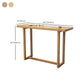 Solid Wood 1-shelf Console Table 13.78" W Rectangle Accent Table for Hall