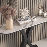 Stone Modern Console Tabla 1-plataforma 31.5 "Mesa de acento de altura para Hall