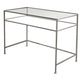 Modern Glass Top Office Desk 23.62"W Rectangular Writing Desk