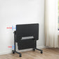 Bureau de bureau de piédestal pliant avec bureau d'écriture contemporain avec roues lance-roues