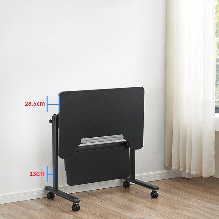 Bureau de bureau de piédestal pliant avec bureau d'écriture contemporain avec roues lance-roues