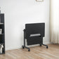 Bureau de bureau de piédestal pliant avec bureau d'écriture contemporain avec roues lance-roues