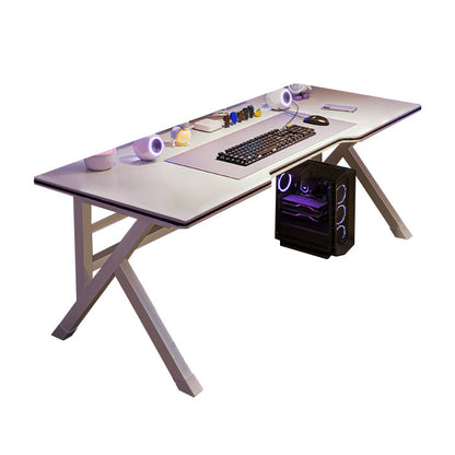 Contemporary Computer Desk Home Engineered Wood Office Desk with Legs Clearhalo 'furn' 'furn_office_desk' 'Furniture' 'Office Desks' 'Office Furniture' 'office_desk' 6487822