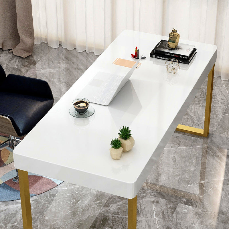 Glam massief hout schrijfde bureau Sled Base 29.53 "Tall Office Desk met 1 lade