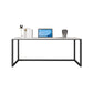 Bureau d'écriture en pierre moderne 29,53 "bureau de bureau rectangulaire de haut avec les jambes en fer