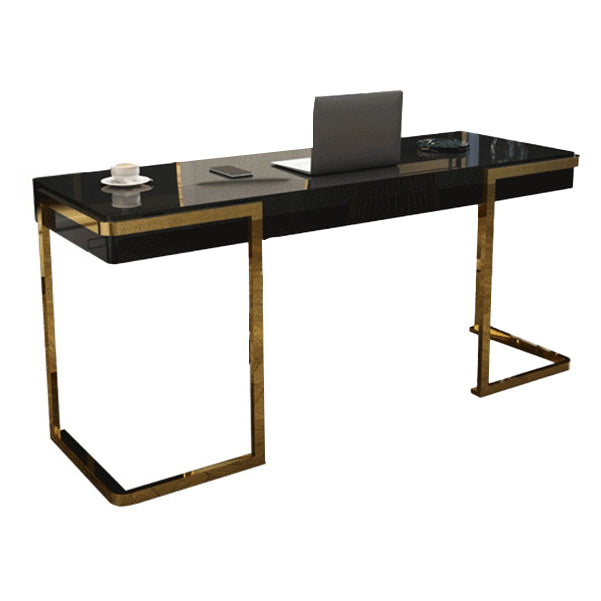 1-schüchternen Glam Office Desk Antique Finish Computer Desk mit Metallbeinen