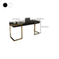 1-schüchternen Glam Office Desk Antique Finish Computer Desk mit Metallbeinen