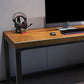 Industrial Wood Computer Desk Sled Rectangular Gaming Desk with Metal Legs Clearhalo 'furn' 'furn_office_desk' 'Furniture' 'Office Desks' 'Office Furniture' 'office_desk' 6487916